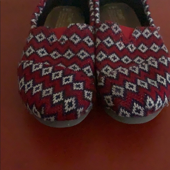 Navy Geo Knit TOMS - Picture 2 of 5